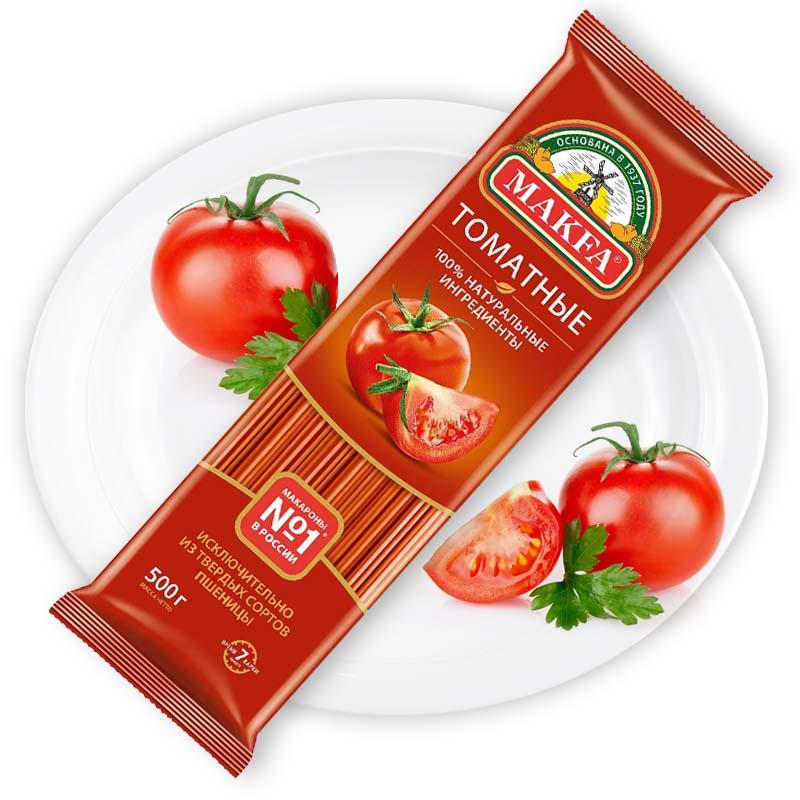 Спагетти томатные Макфа 500 г