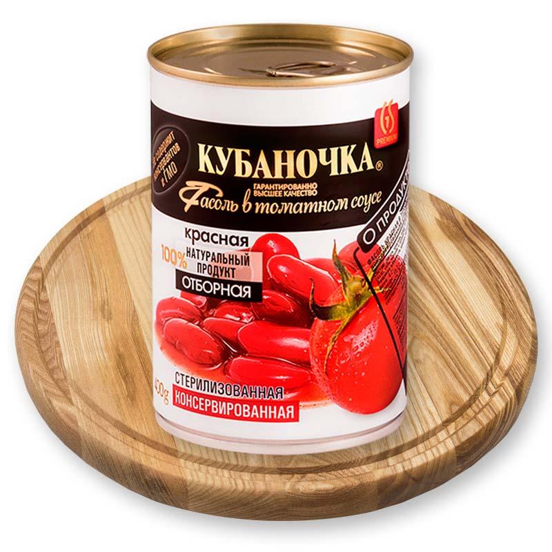 Красная фасоль в томатном соусе Кубаночка 400 г