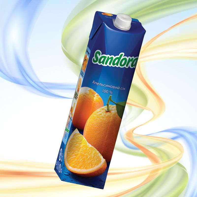 Сок апельсиновый Sandora 0.95 л
