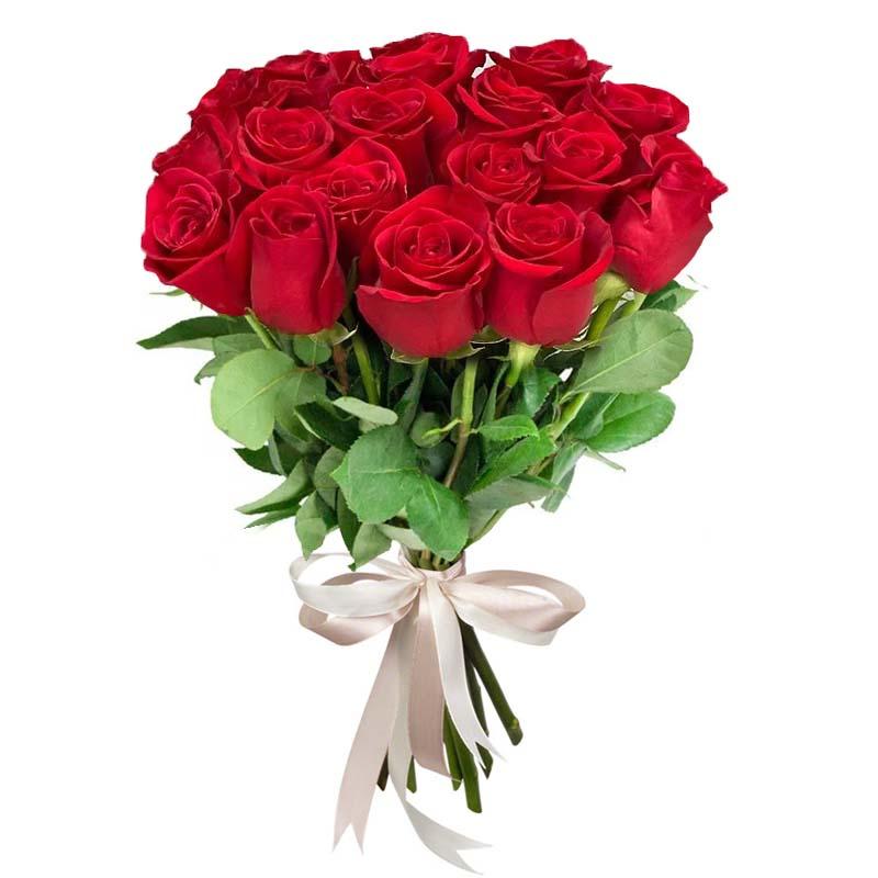 Букет из 21 красной розы Премиум 100 см