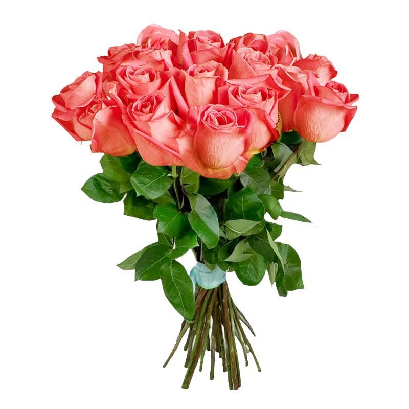 Букет из 21 розовой розы Премиум 100 см